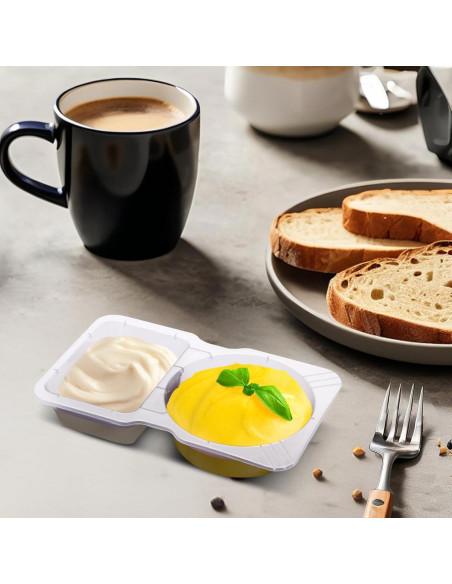 15 Sets Contenedores Reutilizables Doble Compartimento Evmliy