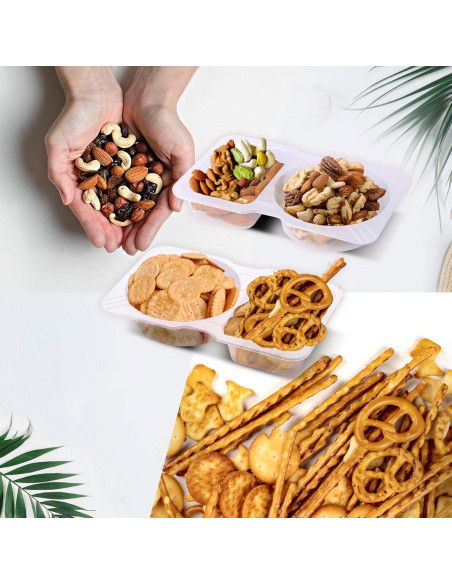 15 Sets Contenedores Reutilizables Doble Compartimento Evmliy