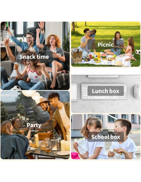 15 Sets Contenedores Reutilizables Doble Compartimento Evmliy