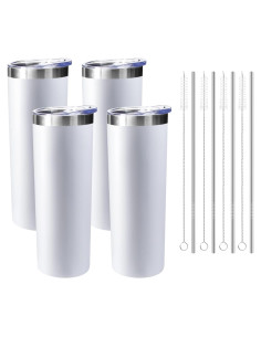 Vasos de Acero Inoxidable 20 oz FristChoice - Paquete de 4