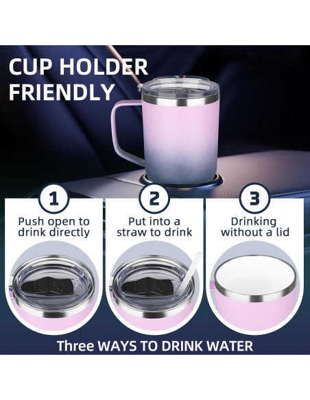 Taza de Café Aislada GUDEMAO 20 oz Cerámica Doble Pared