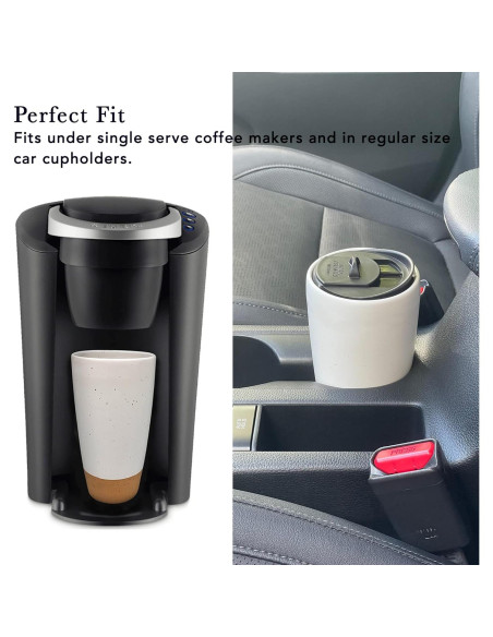 Taza de Viaje Mora Cerámica Doble Pared 414 ml Aislada