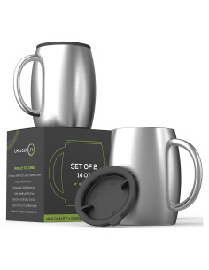 Juego de Tazas de Café Aisladas CHILLOUT LIFE 414 ml - Set de 2