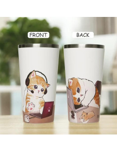 Taza de Café Aislada Funkrin 18oz Doble Pared Antifugas 2