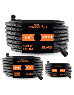 Tubo Convoluto Flex-Guard 3 Piezas 6.1m Negro MEJORES CONEXIONES