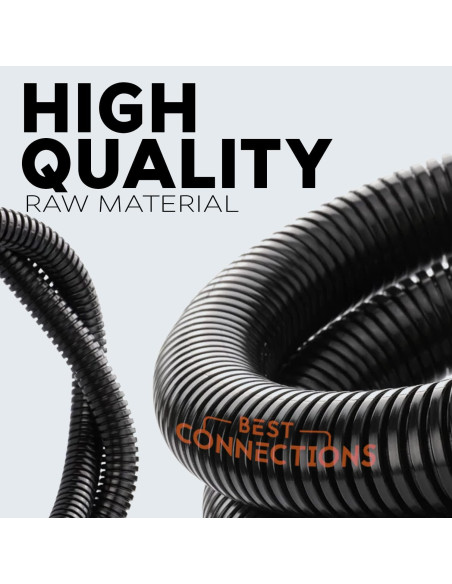 Tubo Convoluto Flex-Guard 3 Piezas 6.1m Negro MEJORES CONEXIONES