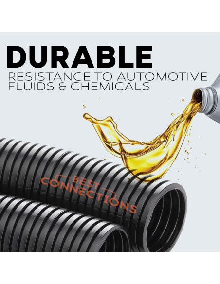 Tubo Convoluto Flex-Guard 3 Piezas 6.1m Negro MEJORES CONEXIONES