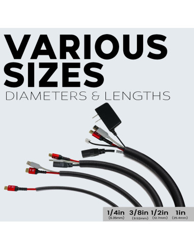 Tubo Convoluto Flex-Guard 3 Piezas 6.1m Negro MEJORES CONEXIONES