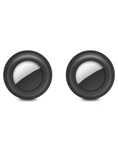 Funda de Silicona Autoadhesiva Xmada para AirTag - 2 Piezas Negra