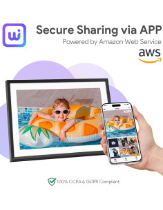 Marco de Fotos Digital Euphro 10.1" IPS 32GB WiFi 2