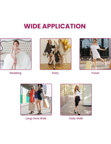 Cojines para Talones Bukihome - 4 Pares Beige Antideslizantes