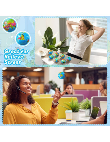 HyDren 100 Mini Pelotas Antiestrés Globo 5 cm para Alivio