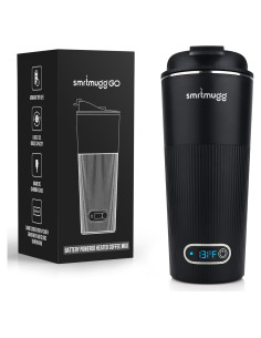 Taza de Café Calentada SmrtMugg Go v2 380 ml Negra
