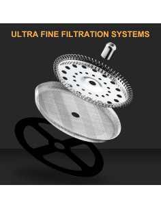 Prensa Francesa PARACITY 500ml Acero Inoxidable y Vidrio 2