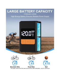 Bomba de Bicicleta Eléctrica UAGUBSH Mini 150 PSI Portátil 2