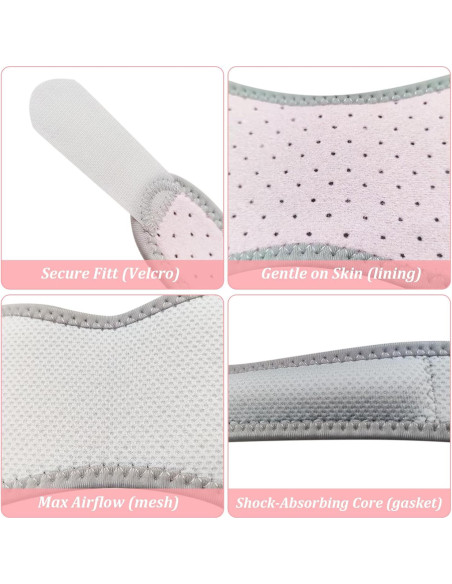 Paquete de 2 correas para rodilla patelar huoflame - Alivio dolor