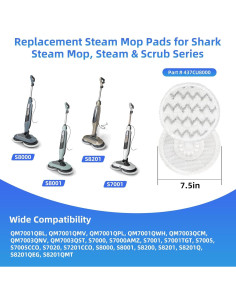 Almohadillas de Reemplazo VIEWALL para Mopas Shark - Paquete de 8 2