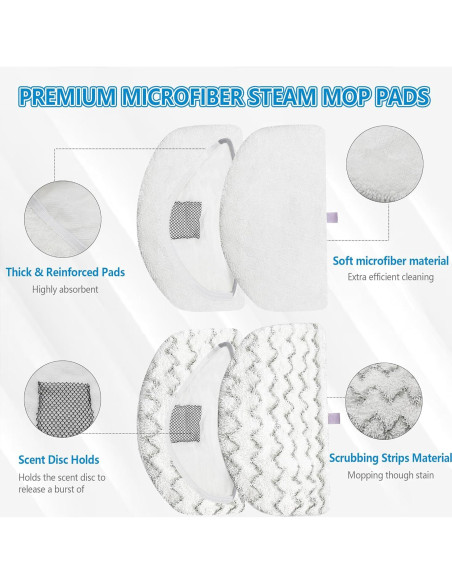 Paquete de 12 almohadillas de mopa Bissell Powerfresh 1940