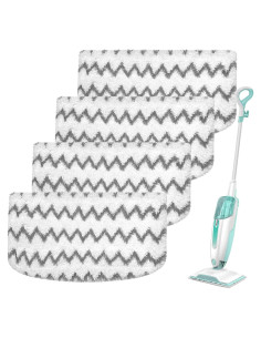 Almohadillas de Reemplazo JIUMEE para Mopa de Vapor Shark S1000 - 4 Piezas Microfibra Lavables