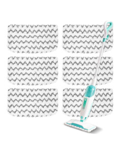 Paquete de 6 almohadillas de microfibra YHOVID para mopas Shark