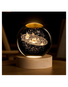 Bola de Cristal 3D Sistema Solar COQIRAUSEN 60mm Decorativa