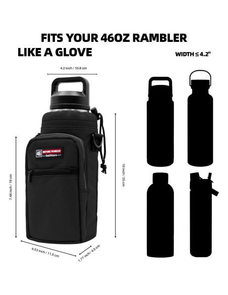 Portabebidas de Agua NATURE PIONEOR 18-26oz con Correa Ajustable