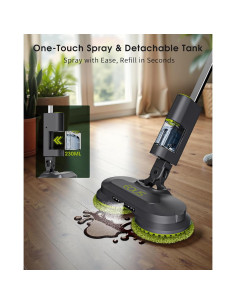 Mopa eléctrica inalámbrica Eous B08 con tanque desmontable y LED 2