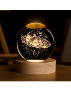Bola de Cristal 3D Sistema Solar COQIRAUSEN 60mm Decorativa 2