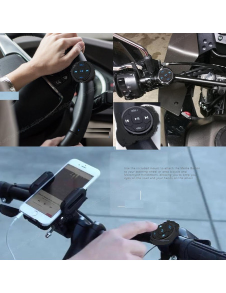 Botón de Medios Inalámbrico Bluetooth YuYue Control Remoto para iOS