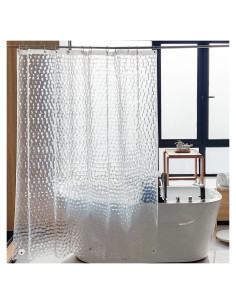 Cortina de Ducha Clara NTBAY EVA 72x72cm Impermeable con Imán