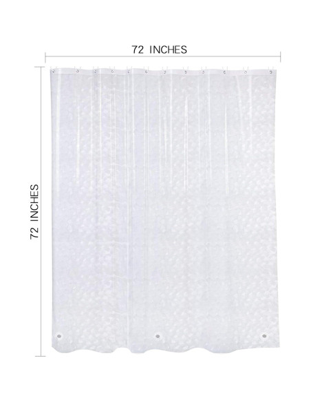 Cortina de Ducha Clara NTBAY EVA 72x72cm Impermeable con Imán