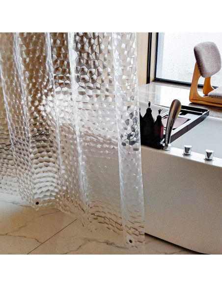 Cortina de Ducha Clara NTBAY EVA 72x72cm Impermeable con Imán