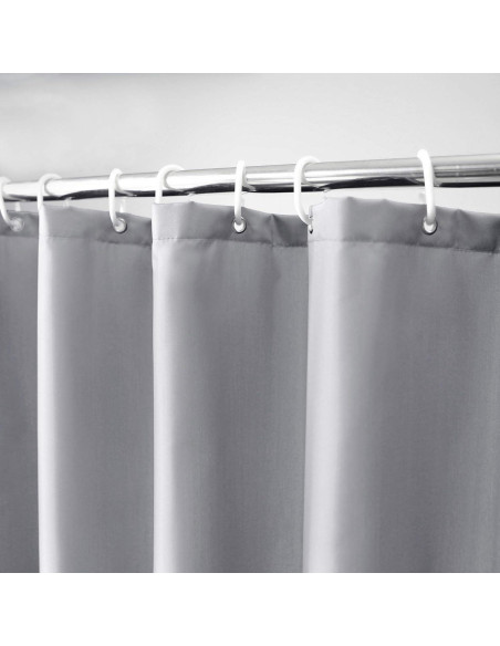 Cortina de Ducha AooHome 72x66 cm Impermeable Gris Claro
