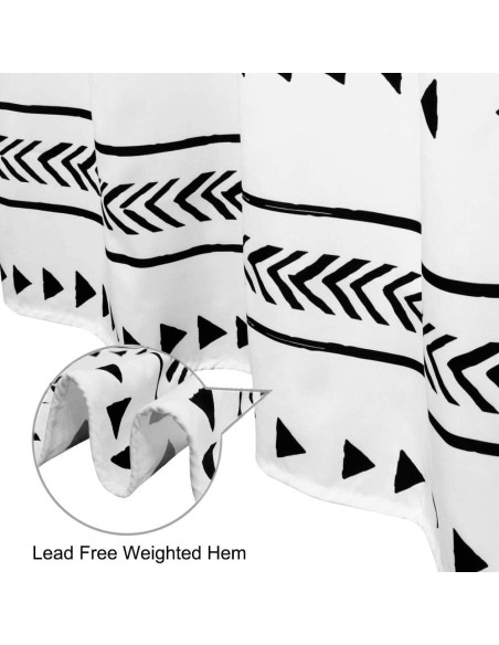 Cortina de Ducha Boho Uphome 182.88x182.88 cm Geométrica