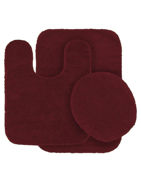 Juego de Alfombrillas de Baño 3 Piezas Kids Zone Burdeos Juego de Alfombrillas de Baño 3 Piezas Kids Zone Burdeos