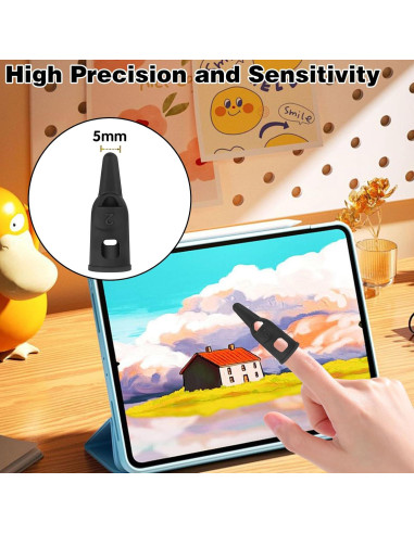 6 Bolígrafos Estilógrafos Capacitivos Silicona Alta Precisión