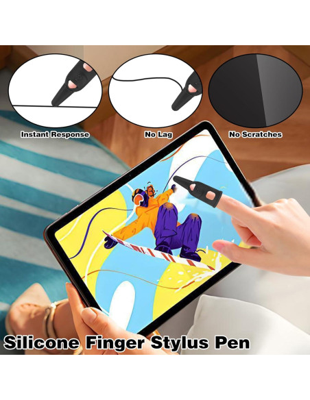6 Bolígrafos Estilógrafos Capacitivos Silicona Alta Precisión