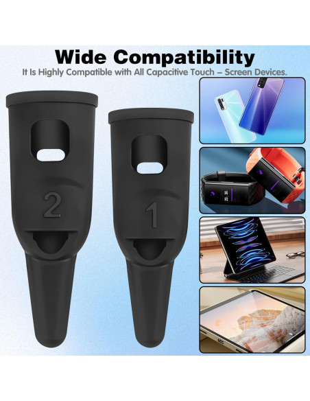 6 Bolígrafos Estilógrafos Capacitivos Silicona Alta Precisión