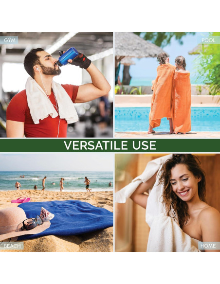 Conjunto de Toallas Premium 6 Piezas Elegant Comfort Naranja