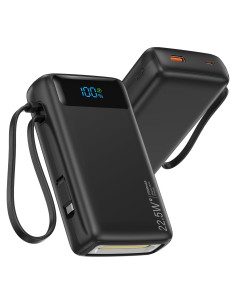Cargador Portátil 27000mAh Dongguan con Cable Integrado USB-C
