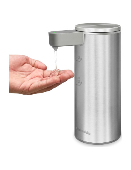 Dispensador Automático de Jabón Mamiddle Plata IPX5 USB-C