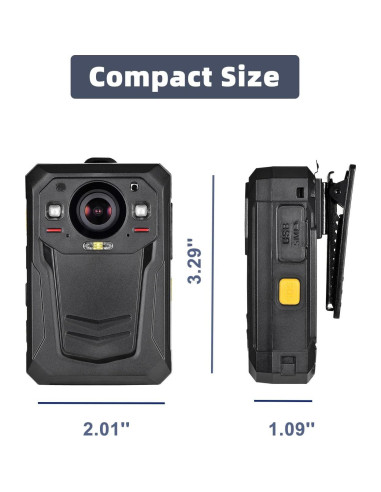 Cámara Corporal Ponycam BC107 HD 1512P 64GB EIS