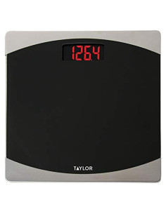 Báscula Digital de Vidrio Taylor 181 kg con Pantalla LCD