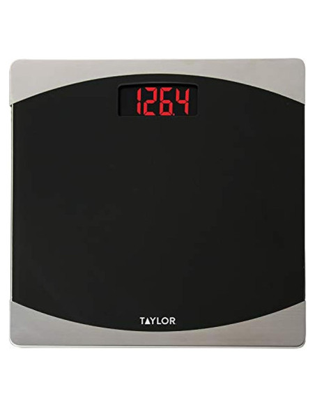 Báscula Digital de Vidrio Taylor 181 kg con Pantalla LCD