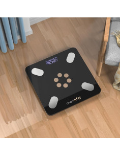Báscula Inteligente MaxLife Bluetooth 181 kg Grasa Corporal 2