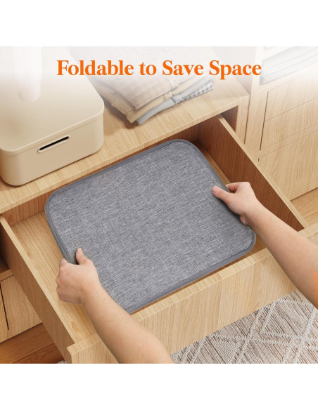 Cesta de Ropa Plegable Lifewit 80L Gris Claro para Lavandería