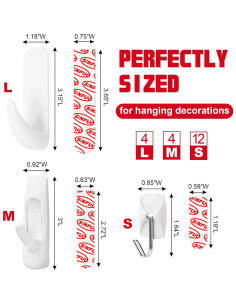 20 Ganchos Adhesivos Sinfuo Alta Resistencia para Pared 2