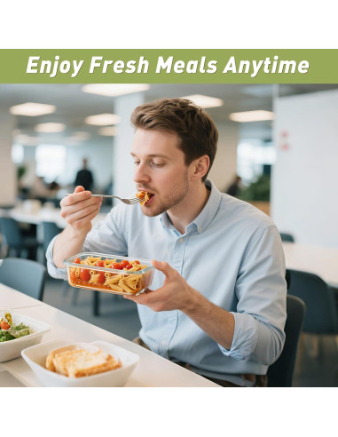 Juego de 24 Contenedores de Almacenamiento de Vidrio BAYZZ