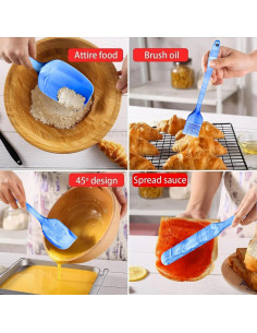 Juego de Espátulas de Silicona DIVIDE STAR 6 Piezas Azul 2