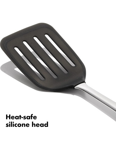 Turner Flexible de Silicona OXO Acero Inoxidable 39.4 cm